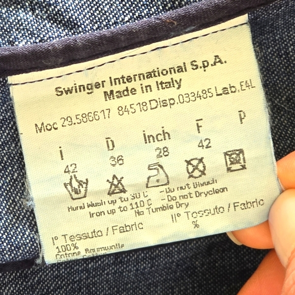 Fendi Diamonte Vintage Blue Denim Long-Sleeve Coat with Fringe - Picture 10 of 16